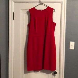 Banana Republic barely worn red sleeveless dress